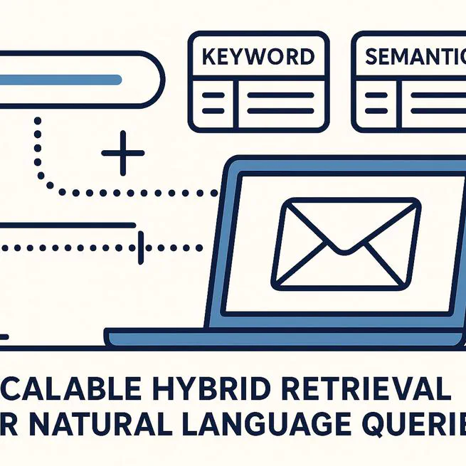 Scalable Hybrid Retrieval for Natural Language Email Queries